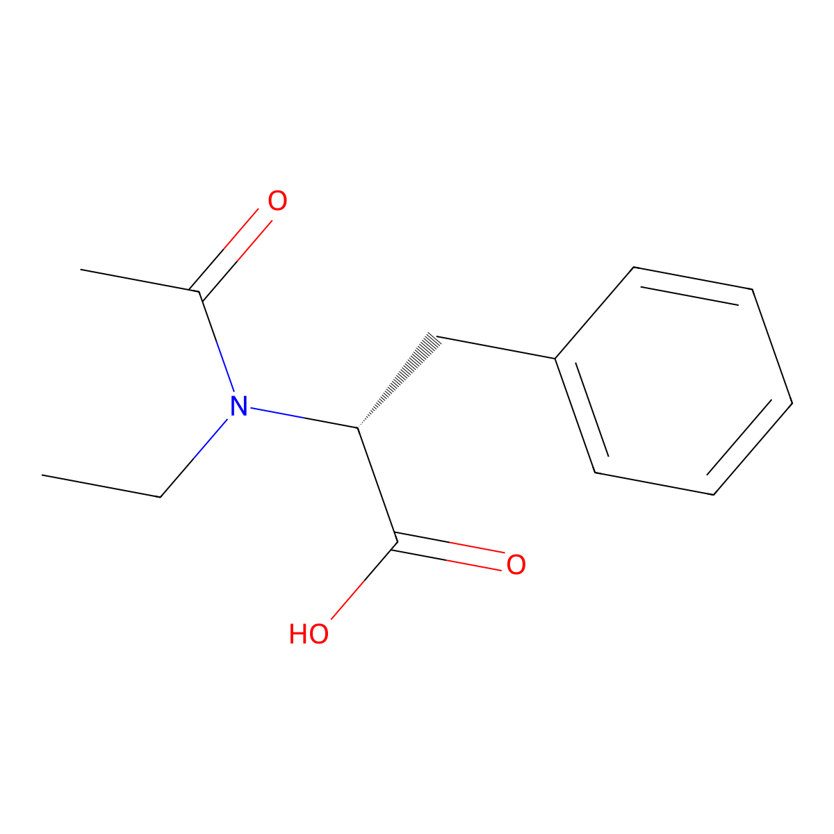 (2R)-2-(N-ethylacetamido)-3-phenylpropanoic acid molecular structure, CAS 2679934-50-8