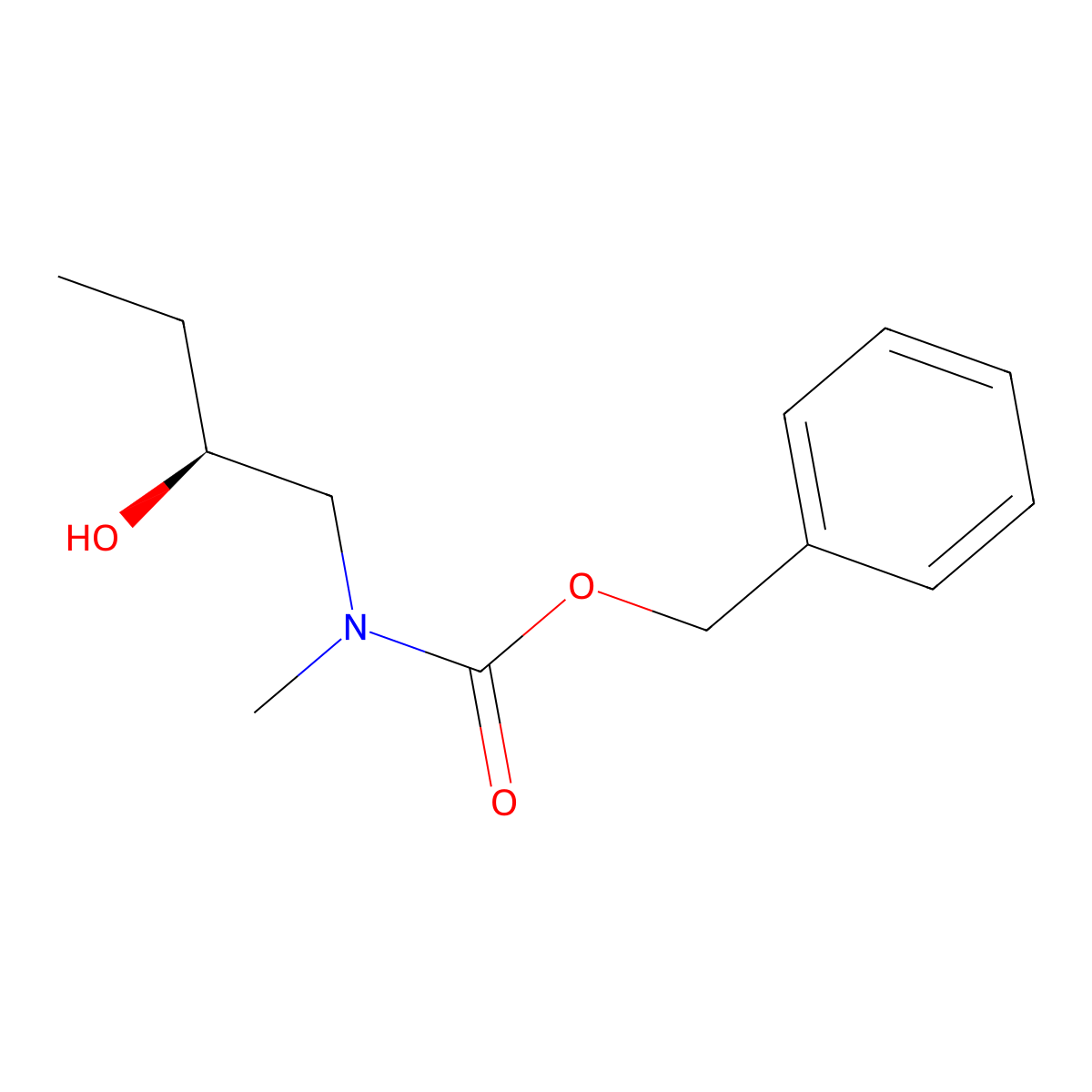 benzyl N-[(2S)-2-hydroxybutyl]-N-methylcarbamate molecular structure, CAS 2679934-65-5