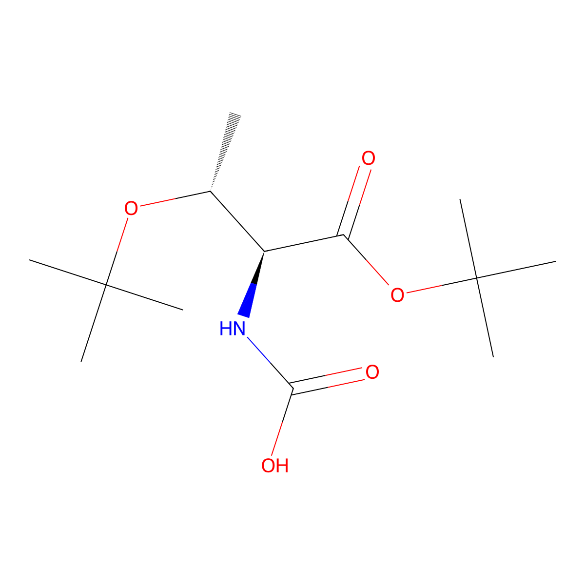 [(2S,3R)-1,3-bis(tert-butoxy)-1-oxobutan-2-yl]carbamic acid molecular structure, CAS 2679934-86-0