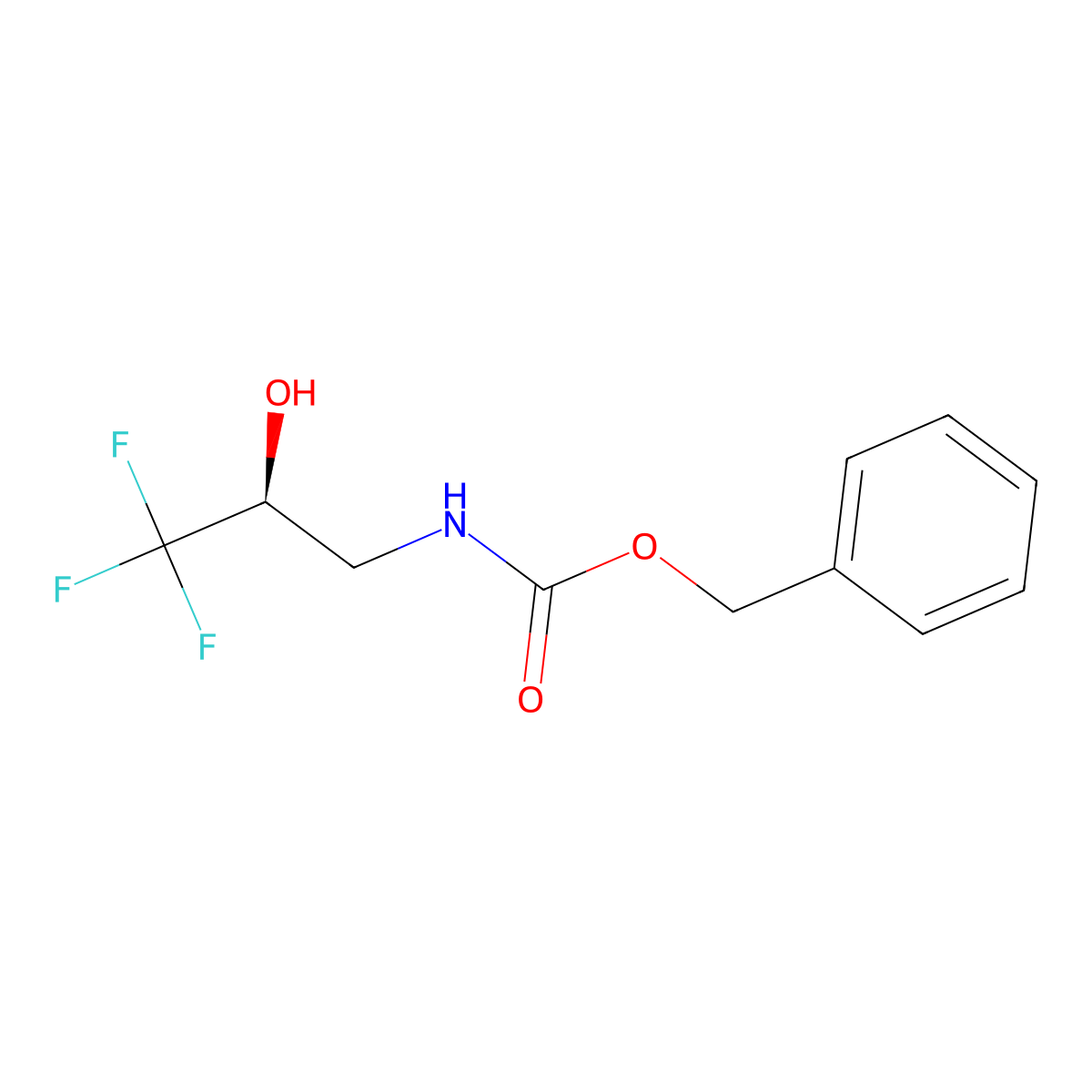 benzyl N-[(2S)-3,3,3-trifluoro-2-hydroxypropyl]carbamate molecular structure, CAS 2679934-92-8