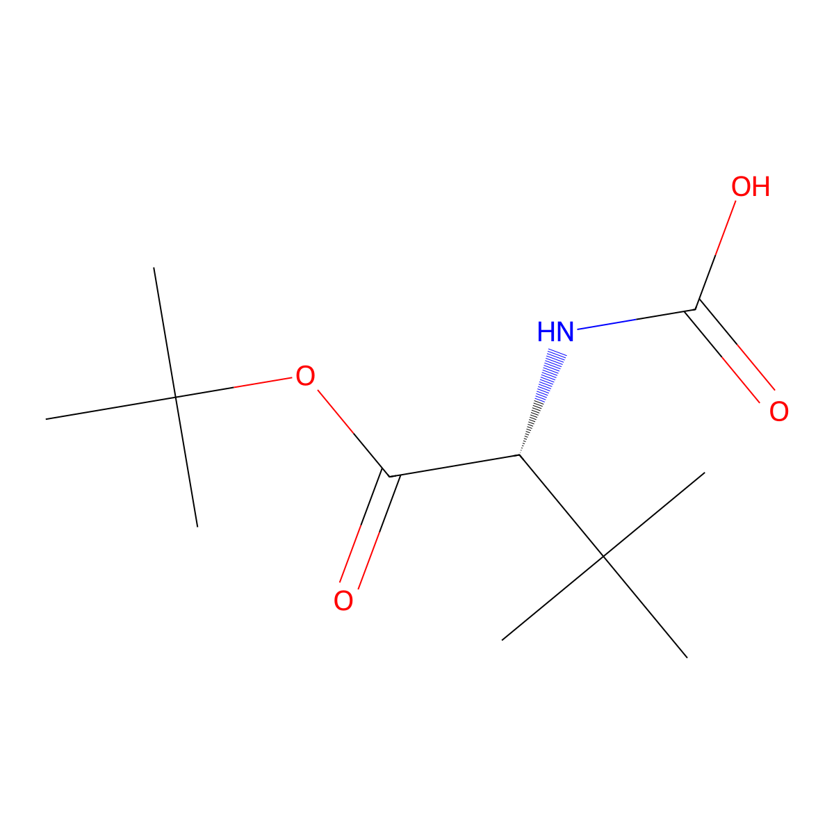 [(2R)-1-(tert-butoxy)-3,3-dimethyl-1-oxobutan-2-yl]carbamic acid molecular structure, CAS 2679935-90-9