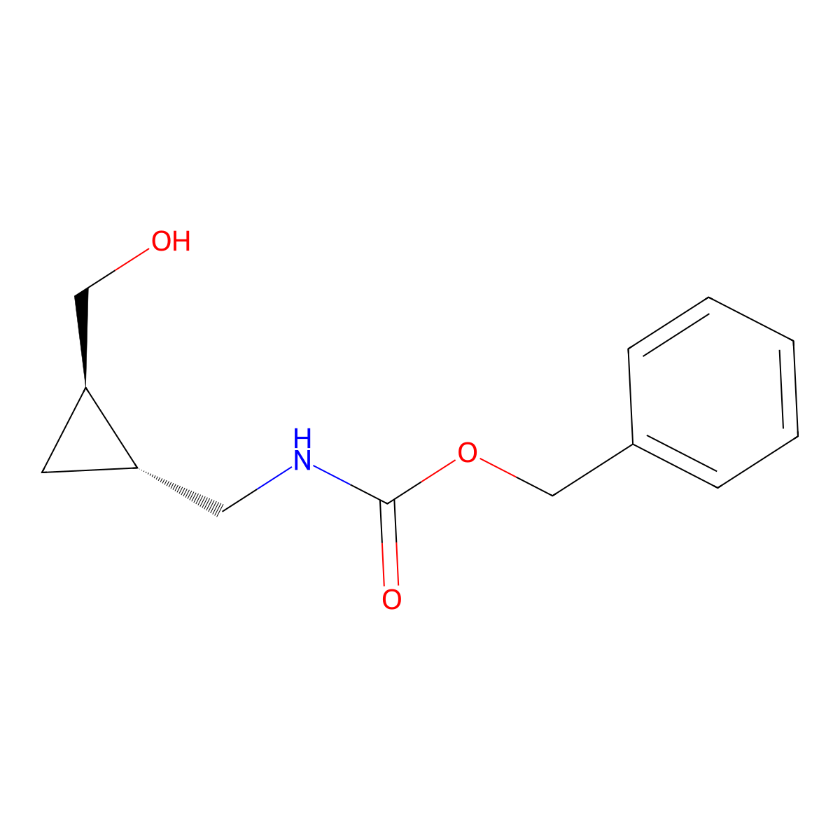 [(1R,2R)-Rel-2-[(cbz-amino)methyl]cyclopropyl]methanol molecular structure, CAS 2679936-23-1