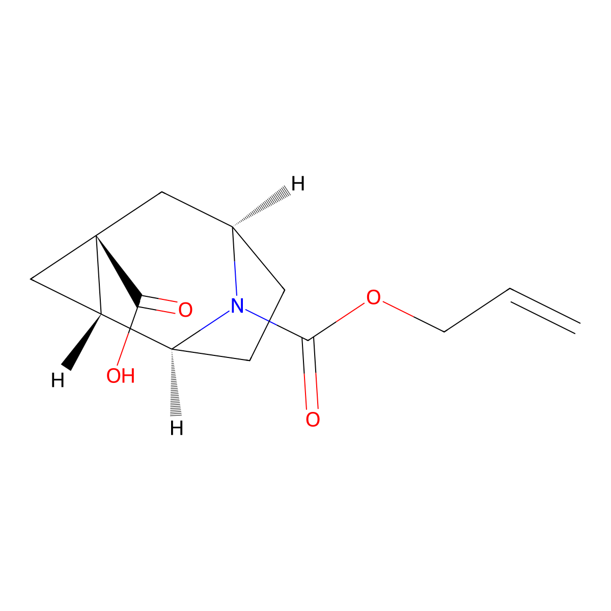 rac-(1R,2S,4R,6S)-9-[(prop-2-en-1-yloxy)carbonyl]-9-azatricyclo[4.2.1.0,2,4]nonane-4-carboxylic acid molecular structure, CAS 2679936-52-6