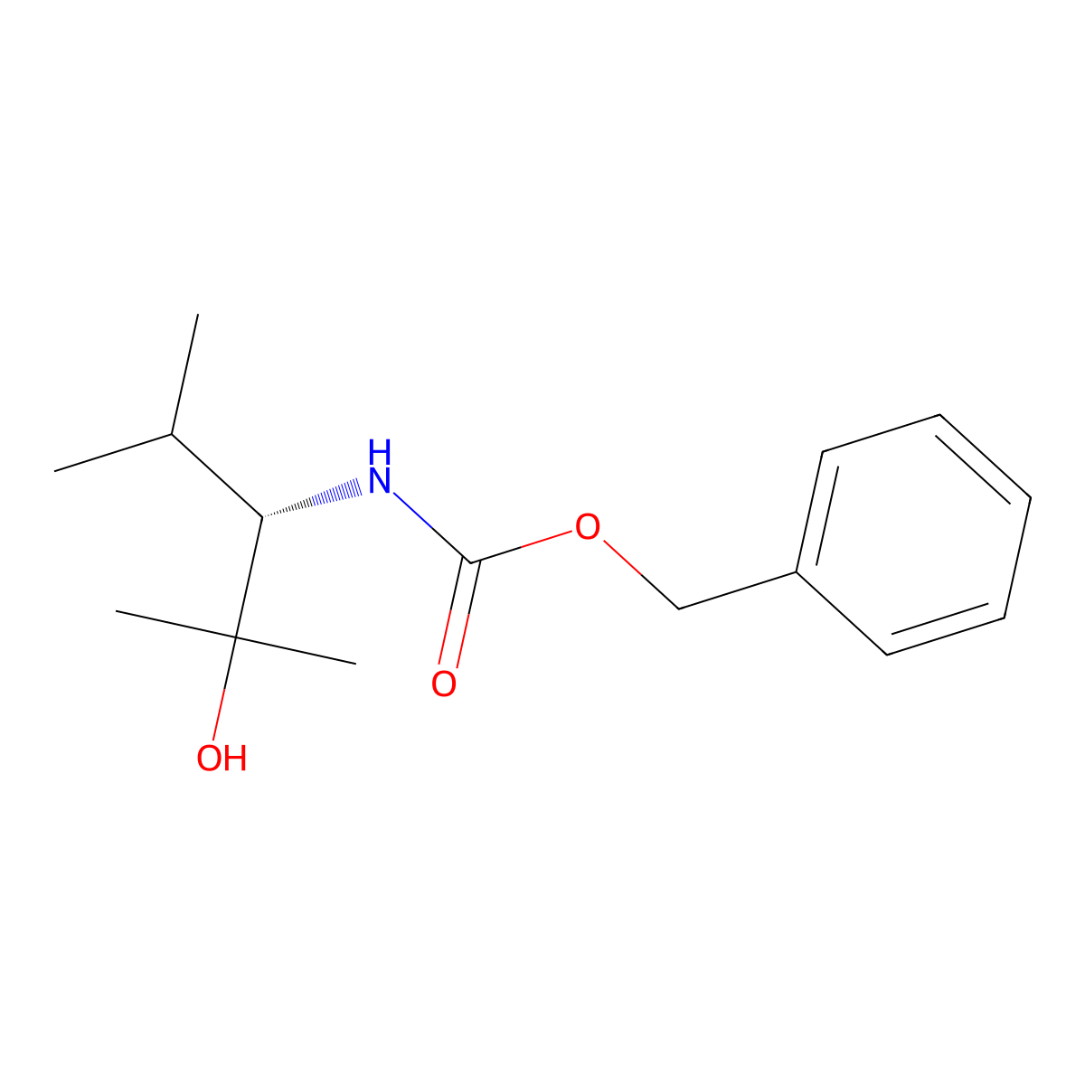 benzyl N-[(3S)-2-hydroxy-2,4-dimethylpentan-3-yl]carbamate molecular structure, CAS 2679937-09-6
