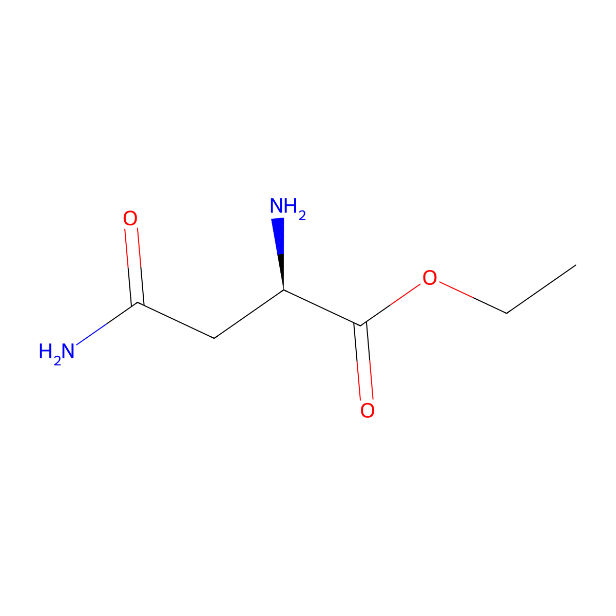 ethyl (2R)-2-amino-3-carbamoylpropanoate molecular structure, CAS 2679937-18-7