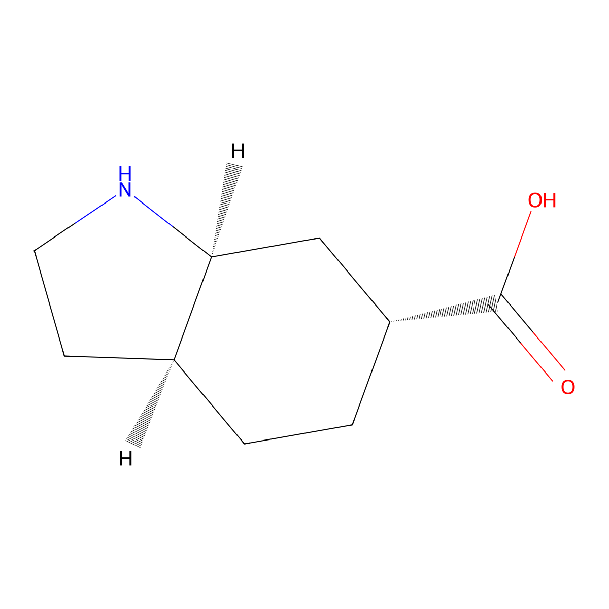 rac-(3aR,6S,7aR)-octahydro-1H-indole-6-carboxylic acid molecular structure, CAS 2679937-19-8