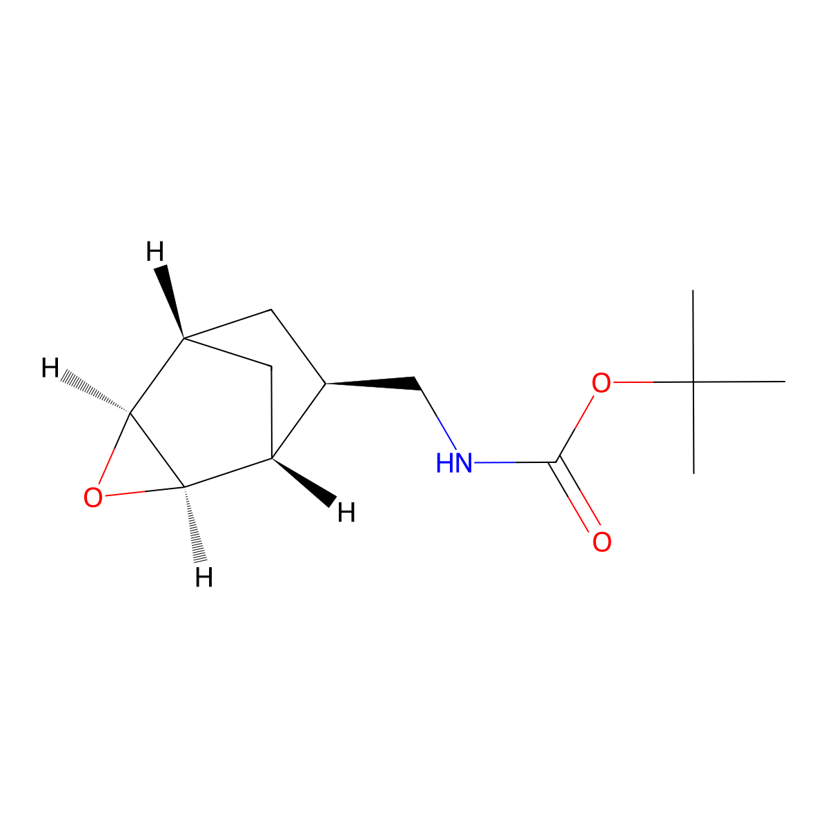 rac-tert-butyl N-{[(1R,2S,4R,5R,6R)-3-oxatricyclo[3.2.1.0,2,4]octan-6-yl]methyl}carbamate molecular structure, CAS 2679937-22-3