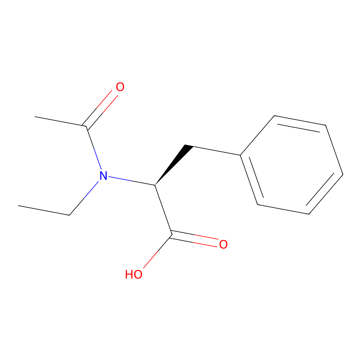 (2S)-2-(N-ethylacetamido)-3-phenylpropanoic acid molecular structure, CAS 2679937-43-8