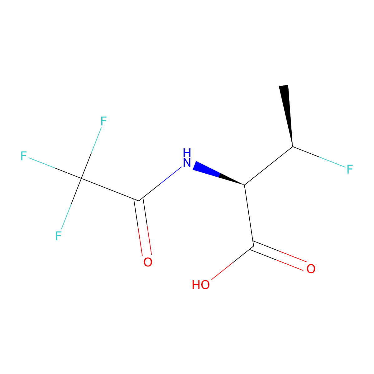 (2R,3R)-3-fluoro-2-(2,2,2-trifluoroacetamido)butanoic acid molecular structure, CAS 2679937-72-3