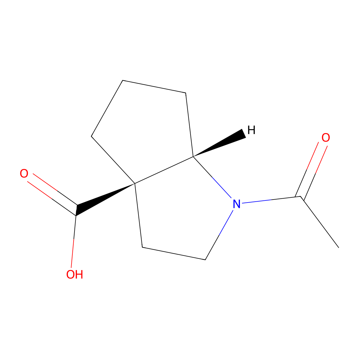 rac-(3aR,6aS)-1-acetyl-octahydrocyclopenta[b]pyrrole-3a-carboxylic acid molecular structure, CAS 2679938-20-4