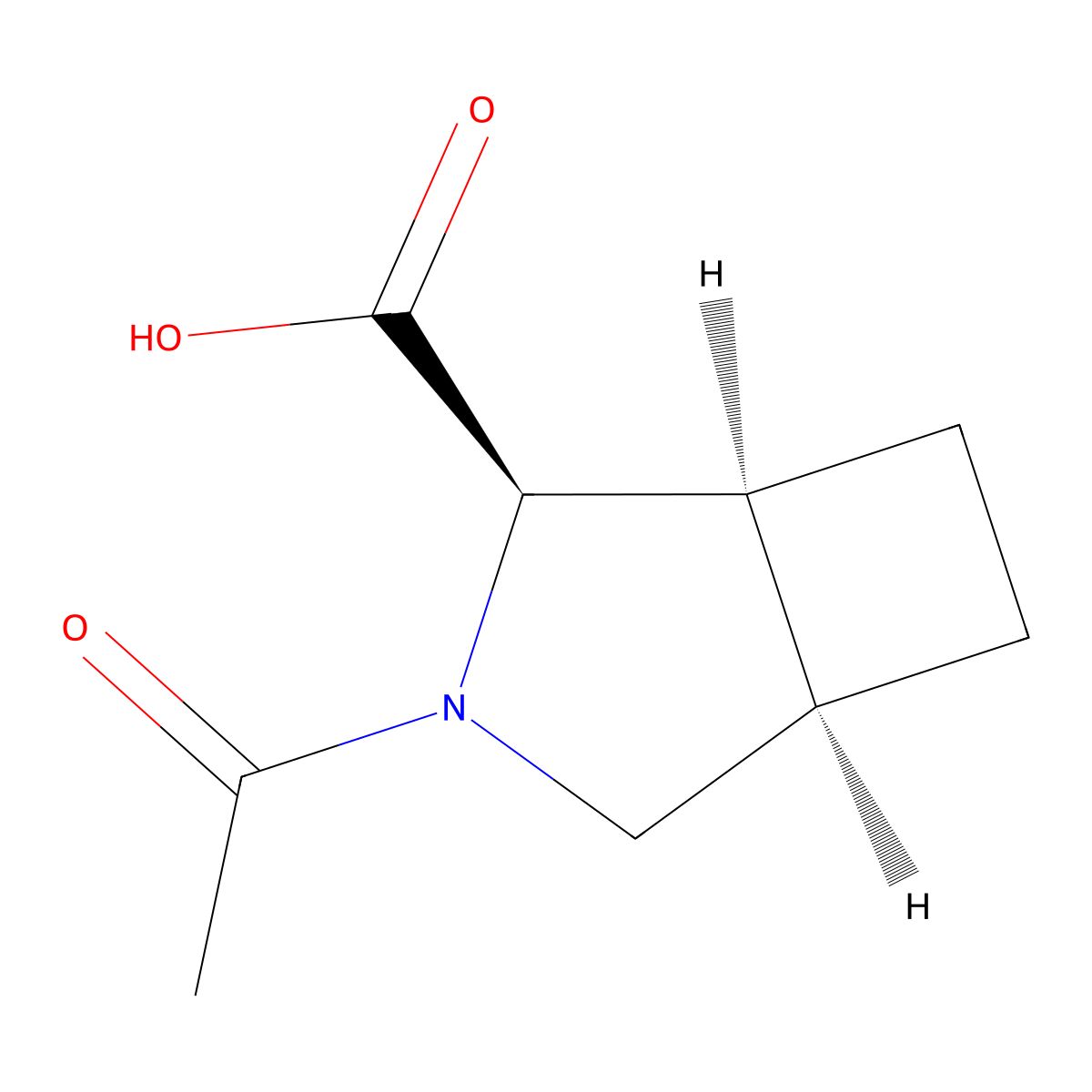rac-(1R,2S,5S)-3-acetyl-3-azabicyclo[3.2.0]heptane-2-carboxylic acid molecular structure, CAS 2679938-43-1