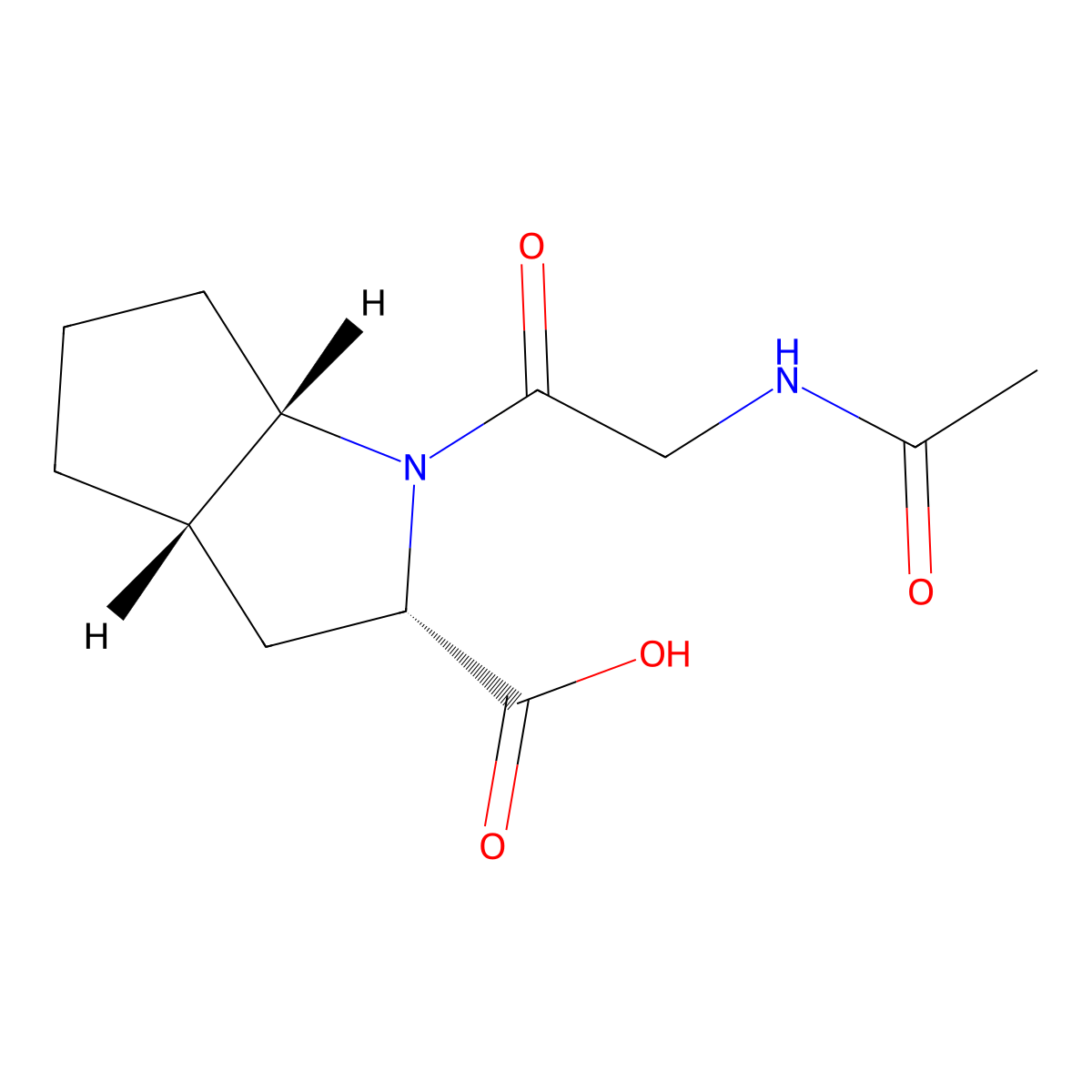 (2S,3aS,6aS)-1-(2-acetamidoacetyl)-octahydrocyclopenta[b]pyrrole-2-carboxylic acid molecular structure, CAS 2679938-75-9