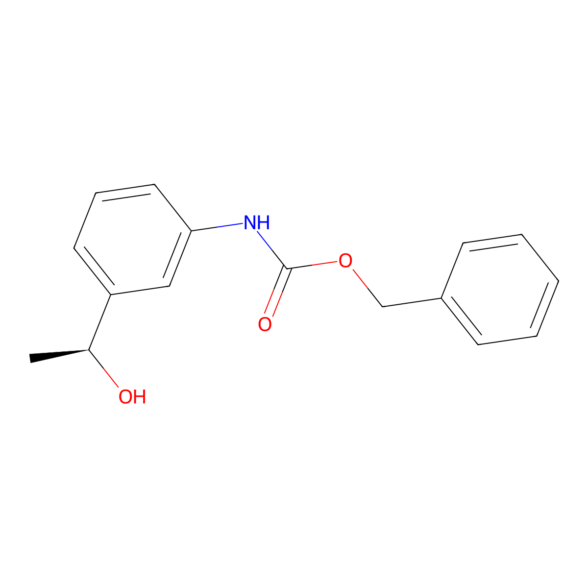 benzyl N-{3-[(1S)-1-hydroxyethyl]phenyl}carbamate molecular structure, CAS 2679938-77-1