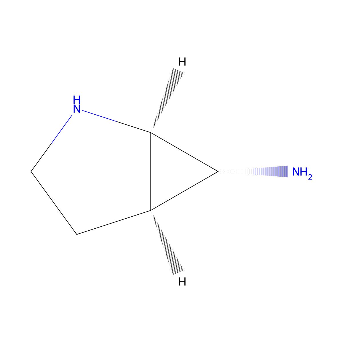 rac-(1R,5R,6R)-2-azabicyclo[3.1.0]hexan-6-amine molecular structure, CAS 2679939-25-2
