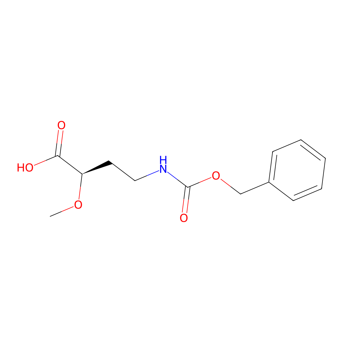 (2R)-4-{[(benzyloxy)carbonyl]amino}-2-methoxybutanoic acid molecular structure, CAS 2679939-59-2