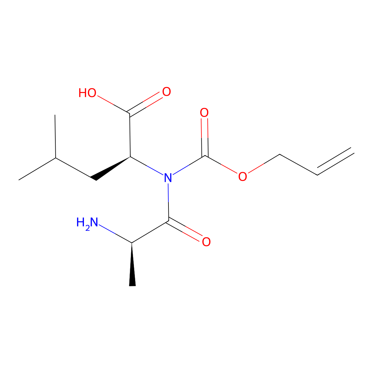 (2S)-2-[(2R)-2-amino-N-[(prop-2-en-1-yloxy)carbonyl]propanamido]-4-methylpentanoic acid molecular structure, CAS 2679939-61-6