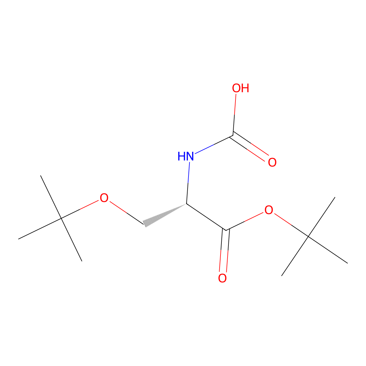 [(2S)-1,3-bis(tert-butoxy)-1-oxopropan-2-yl]carbamic acid molecular structure, CAS 2679939-78-5