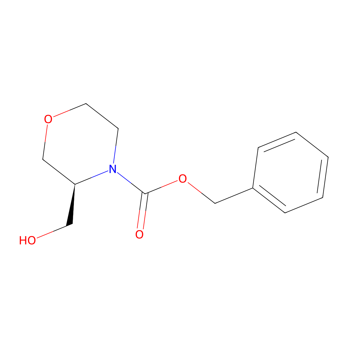 Benzyl (S)-3-(hydroxymethyl)morpholine-4-carboxylate molecular structure, CAS 2679939-80-9