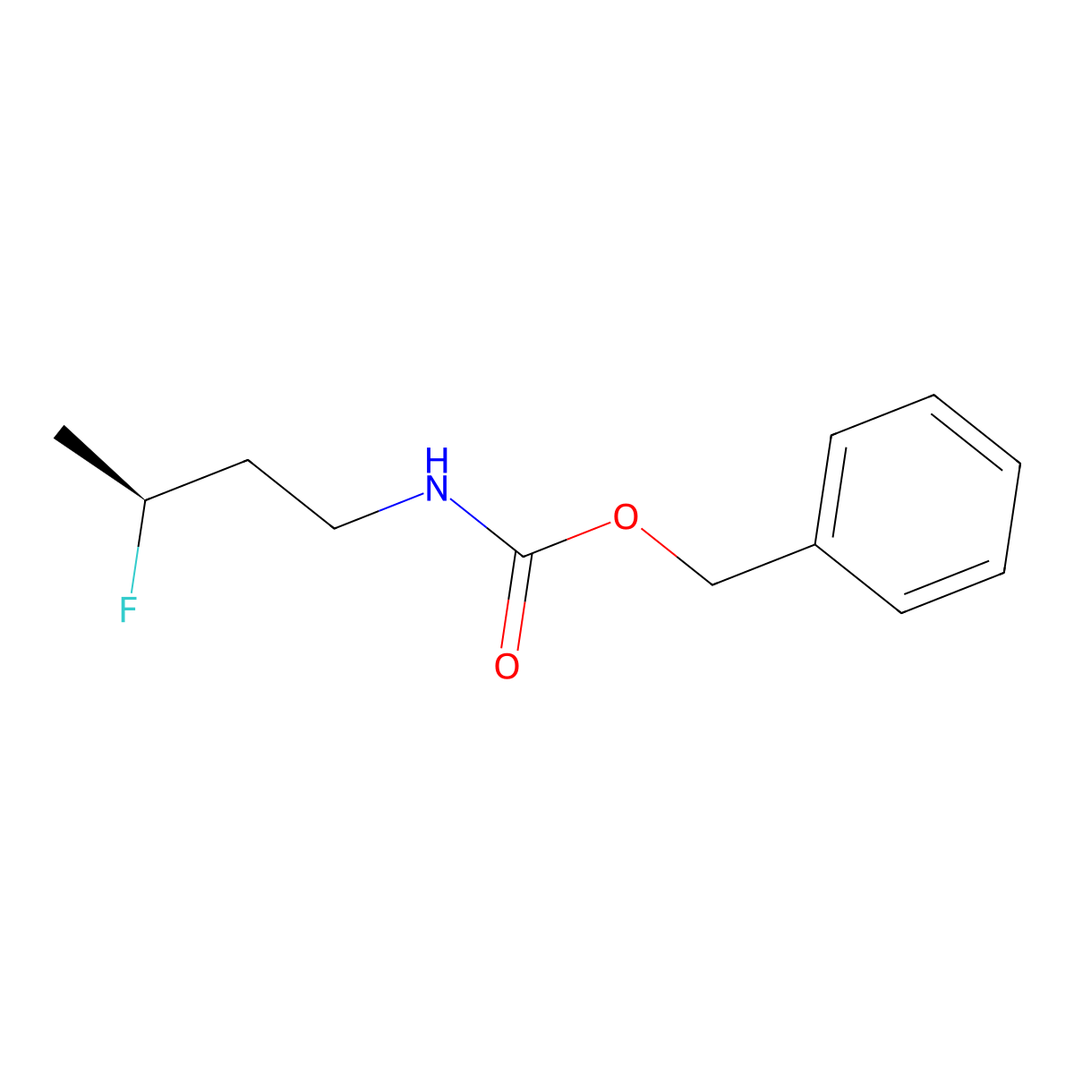 benzyl N-[(3S)-3-fluorobutyl]carbamate molecular structure, CAS 2679939-88-7