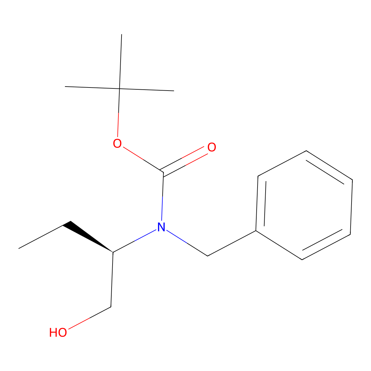 tert-butyl N-benzyl-N-[(2R)-1-hydroxybutan-2-yl]carbamate molecular structure, CAS 2679940-39-5