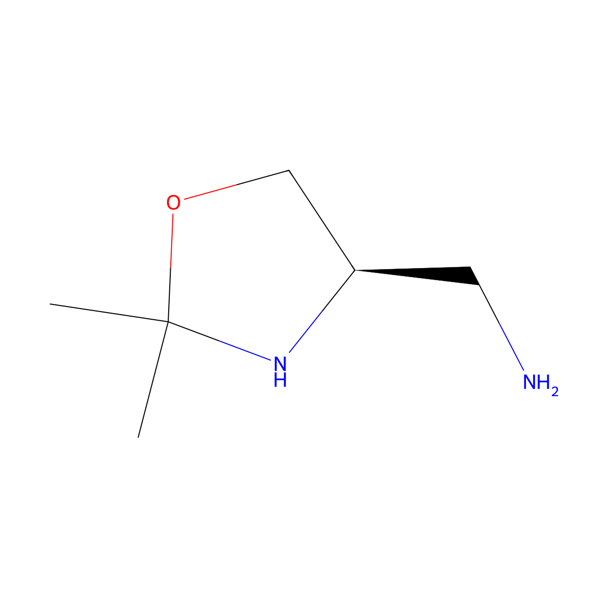 1-[(4R)-2,2-dimethyl-1,3-oxazolidin-4-yl]methanamine molecular structure, CAS 2679940-87-3