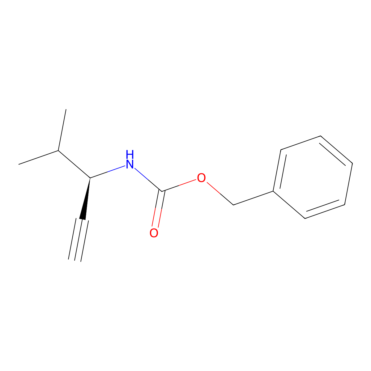 benzyl N-[(3R)-4-methylpent-1-yn-3-yl]carbamate molecular structure, CAS 2679941-20-7