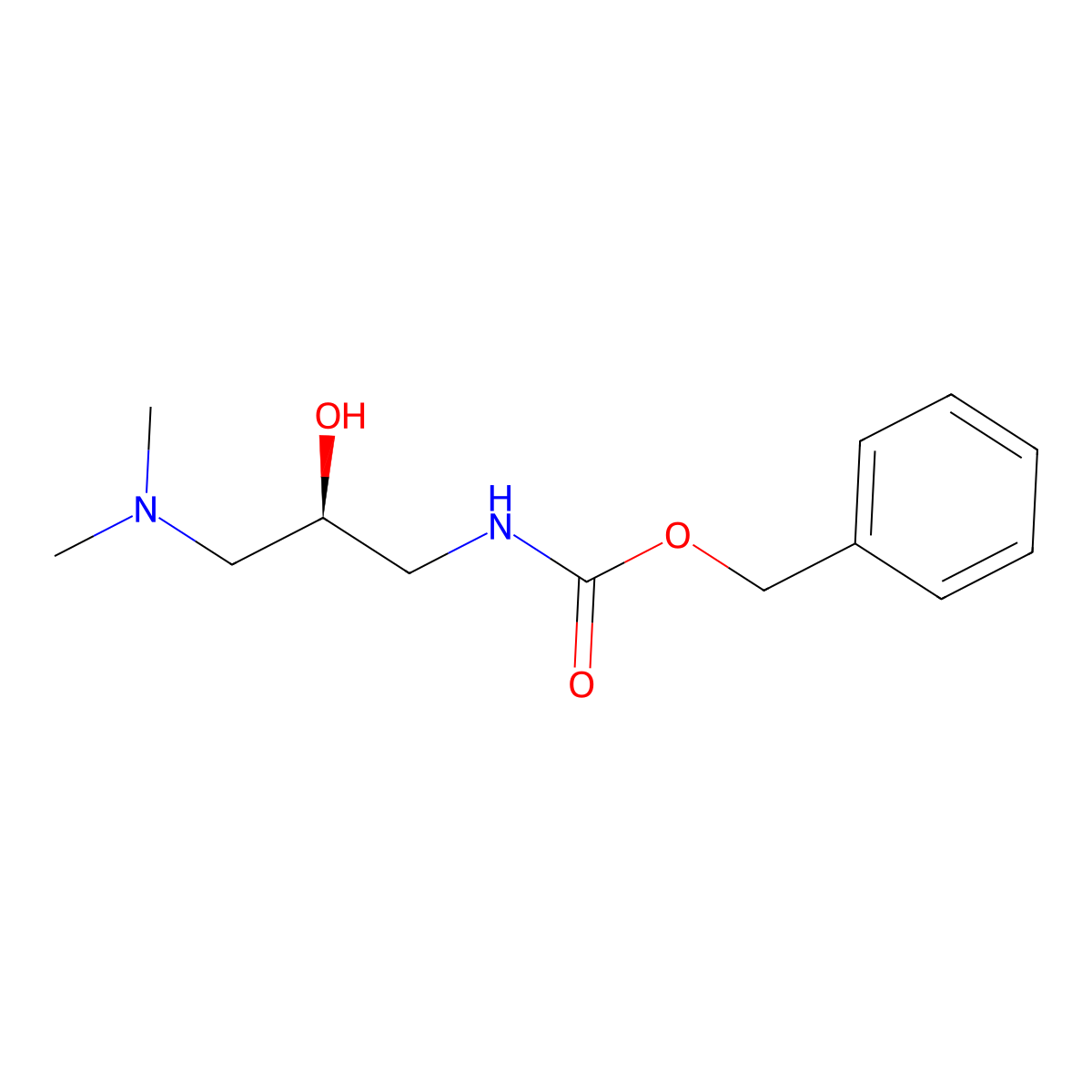 benzyl N-[(2S)-3-(dimethylamino)-2-hydroxypropyl]carbamate molecular structure, CAS 2679941-21-8