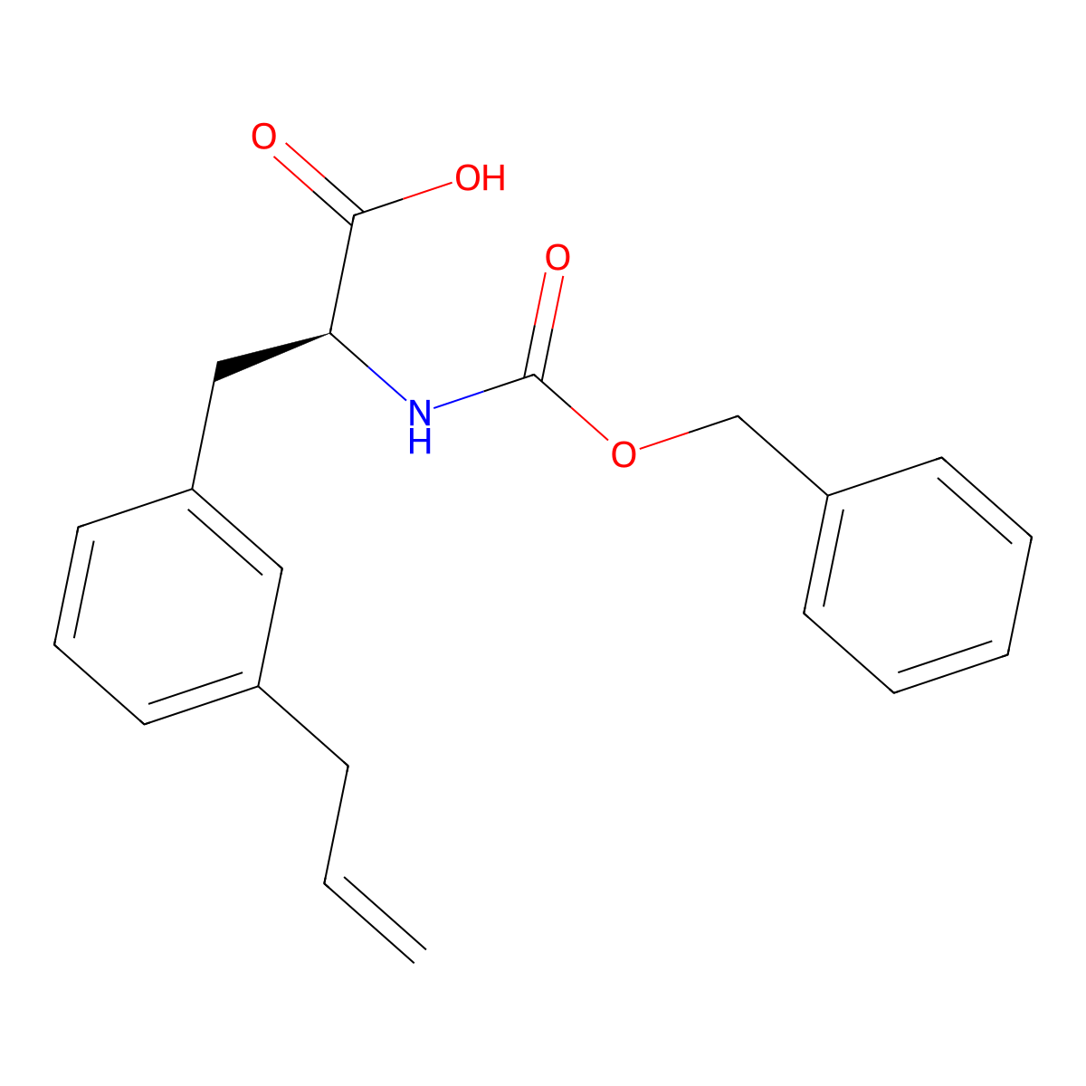 (2S)-2-{[(benzyloxy)carbonyl]amino}-3-[3-(prop-2-en-1-yl)phenyl]propanoic acid molecular structure, CAS 2679942-70-0