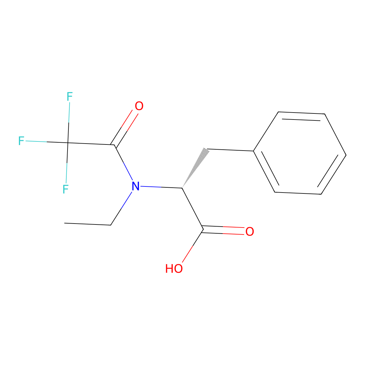 (2R)-2-(N-ethyl-2,2,2-trifluoroacetamido)-3-phenylpropanoic acid molecular structure, CAS 2679948-12-8