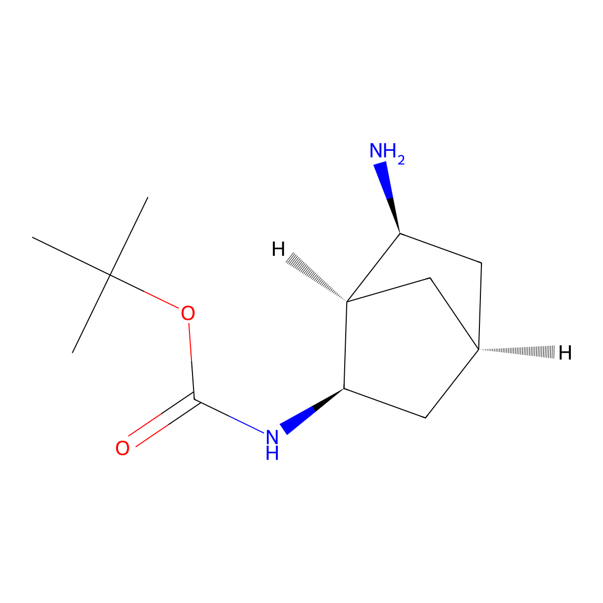 rac-tert-butyl N-[(1R,2R,4S,6S)-6-aminobicyclo[2.2.1]heptan-2-yl]carbamate molecular structure, CAS 2679948-49-1
