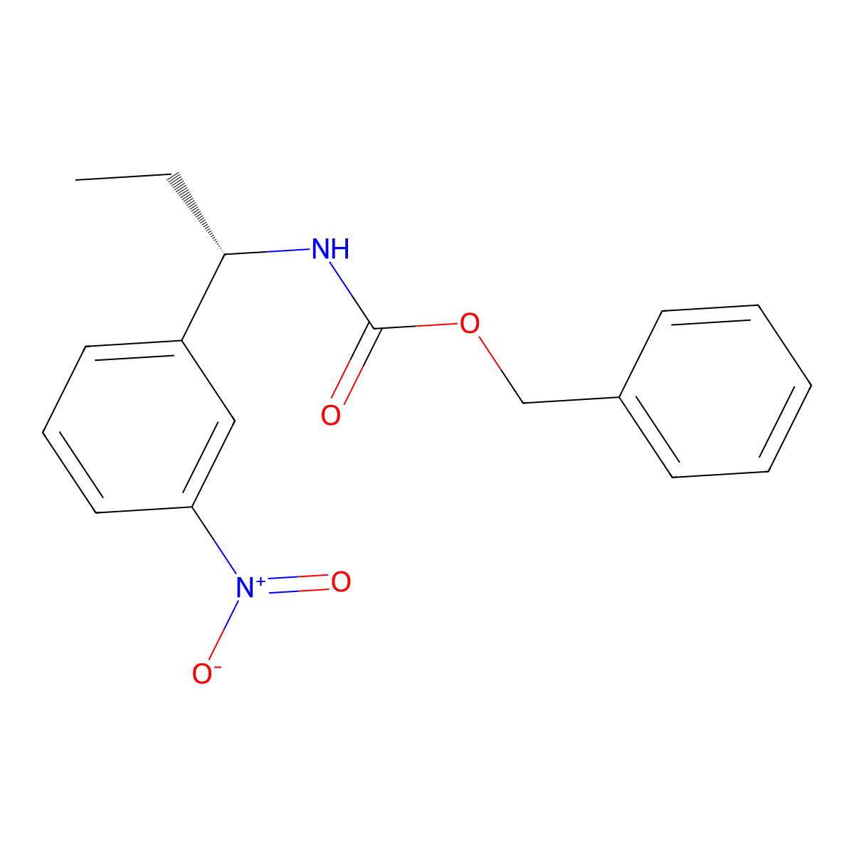 benzyl N-[(1S)-1-(3-nitrophenyl)propyl]carbamate molecular structure, CAS 2679948-61-7