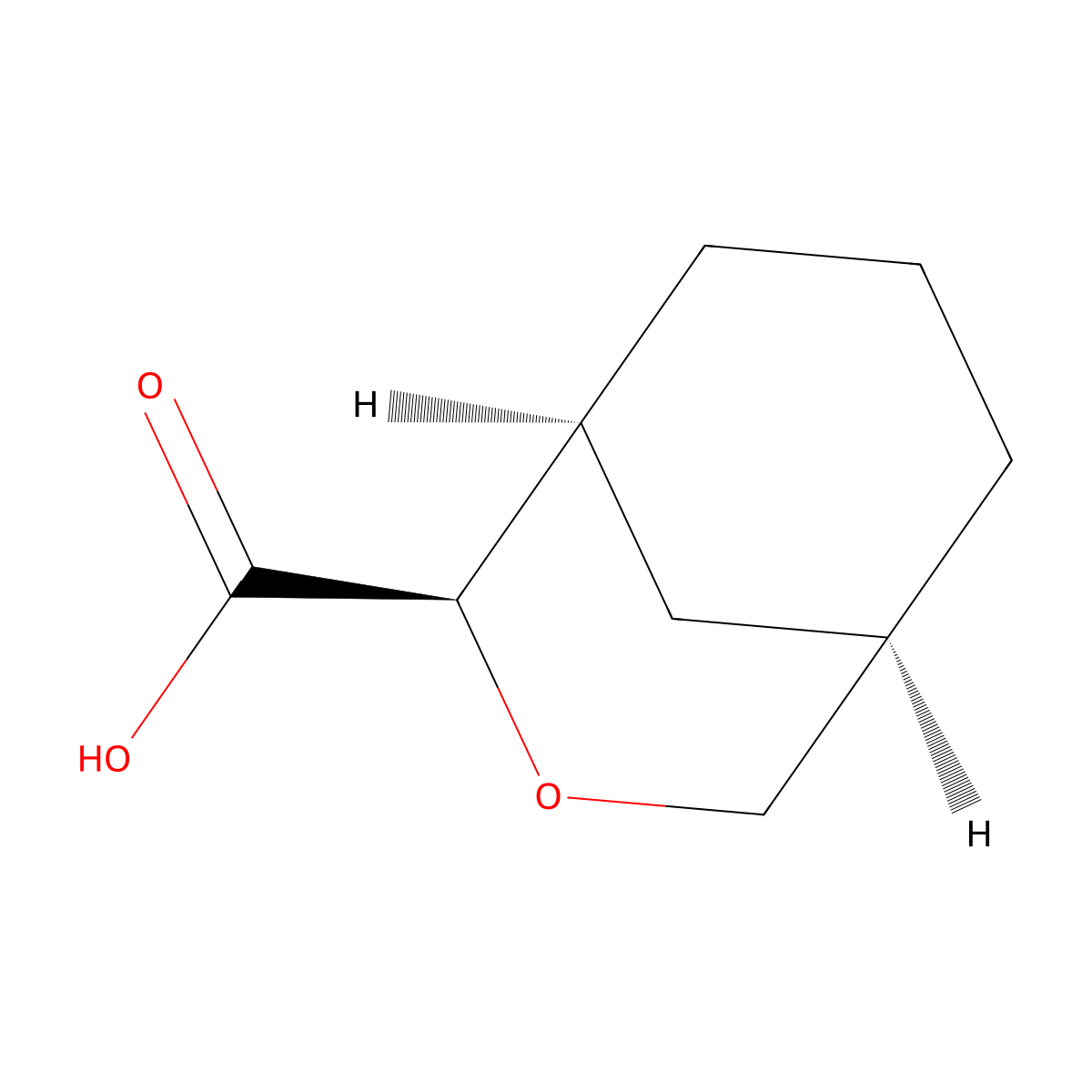 rac-(1R,2S,5S)-3-oxabicyclo[3.3.1]nonane-2-carboxylic acid, endo molecular structure, CAS 2679949-41-6
