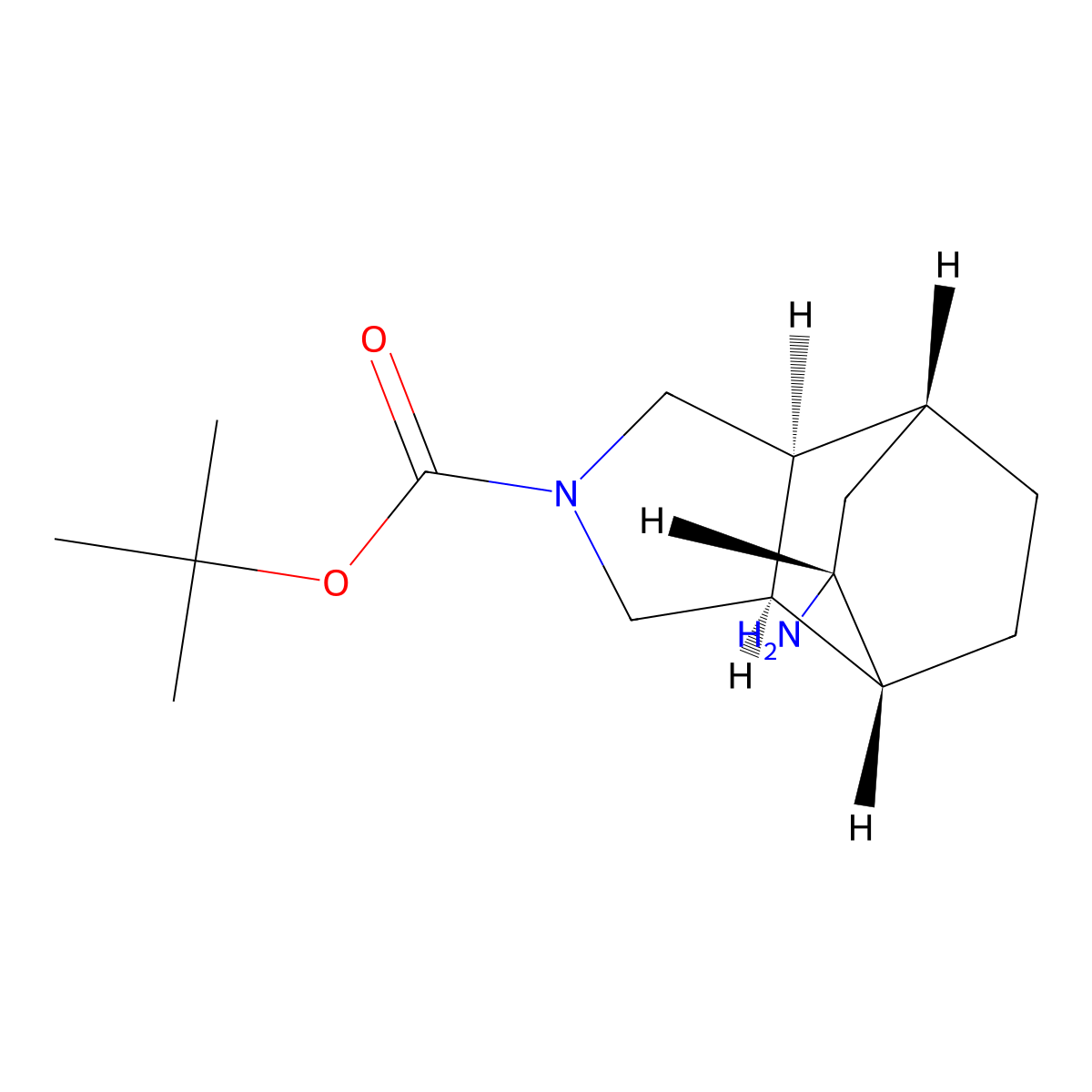 rac-tert-butyl (1R,2S,6S,7R,8R)-8-amino-4-azatricyclo[5.2.2.0,2,6]undecane-4-carboxylate molecular structure, CAS 2679949-55-2