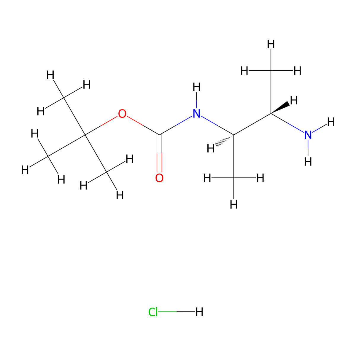 tert-butyl N-[(2R,3S)-3-aminobutan-2-yl]carbamate hydrochloride molecular structure, CAS 2679950-23-1