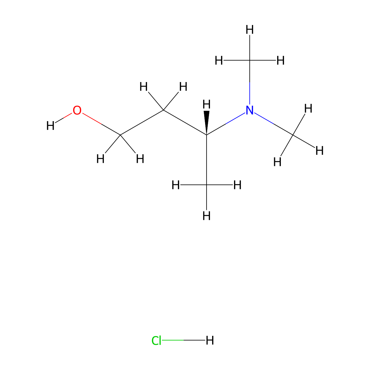 (3R)-3-(dimethylamino)butan-1-ol hydrochloride molecular structure, CAS 2679950-37-7