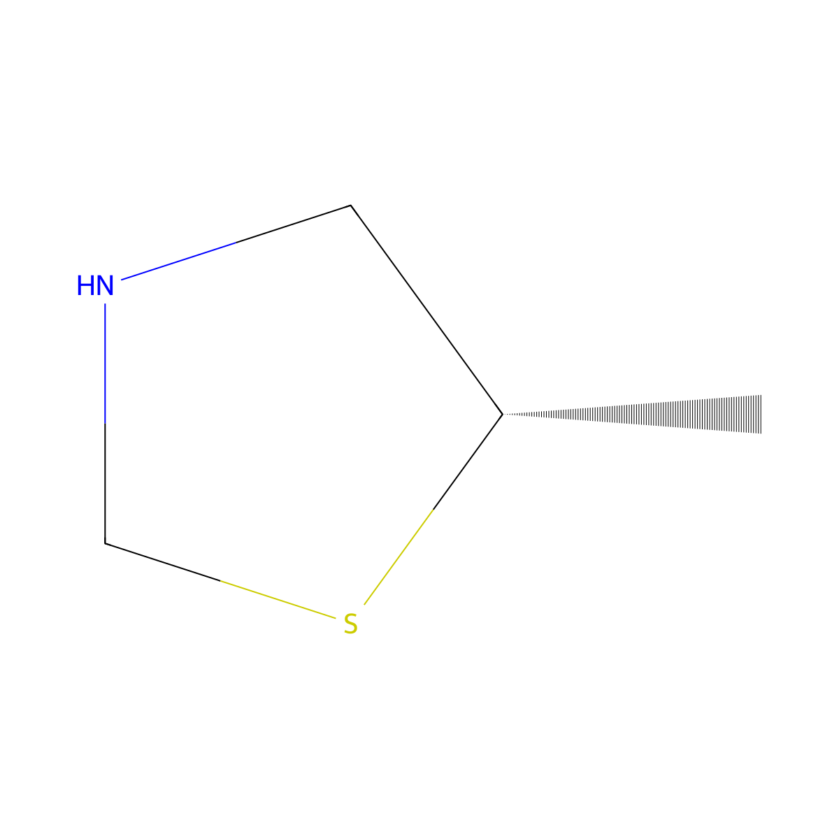 (5S)-5-methyl-1,3-thiazolidine molecular structure, CAS 2679950-47-9