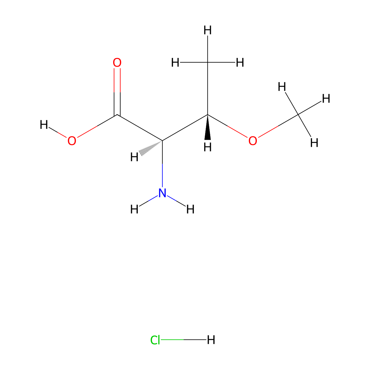 (2R,3S)-2-amino-3-methoxybutanoic acid hydrochloride molecular structure, CAS 2679950-70-8