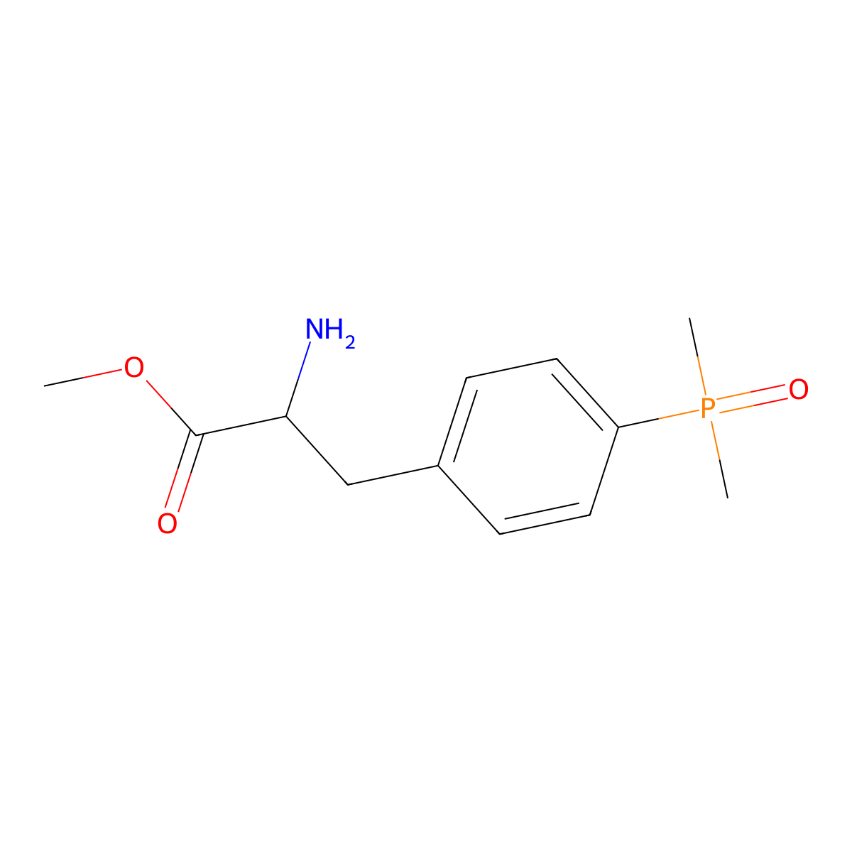 methyl (2S)-2-amino-3-[4-(dimethylphosphoryl)phenyl]propanoate molecular structure, CAS 2679950-85-5