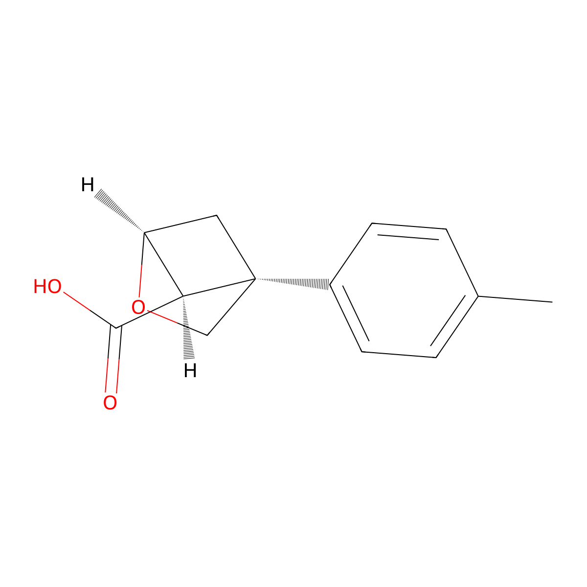 rac-(1R,4S,5S)-4-(4-methylphenyl)-2-oxabicyclo[2.1.1]hexane-5-carboxylic acid molecular structure, CAS 2679950-88-8