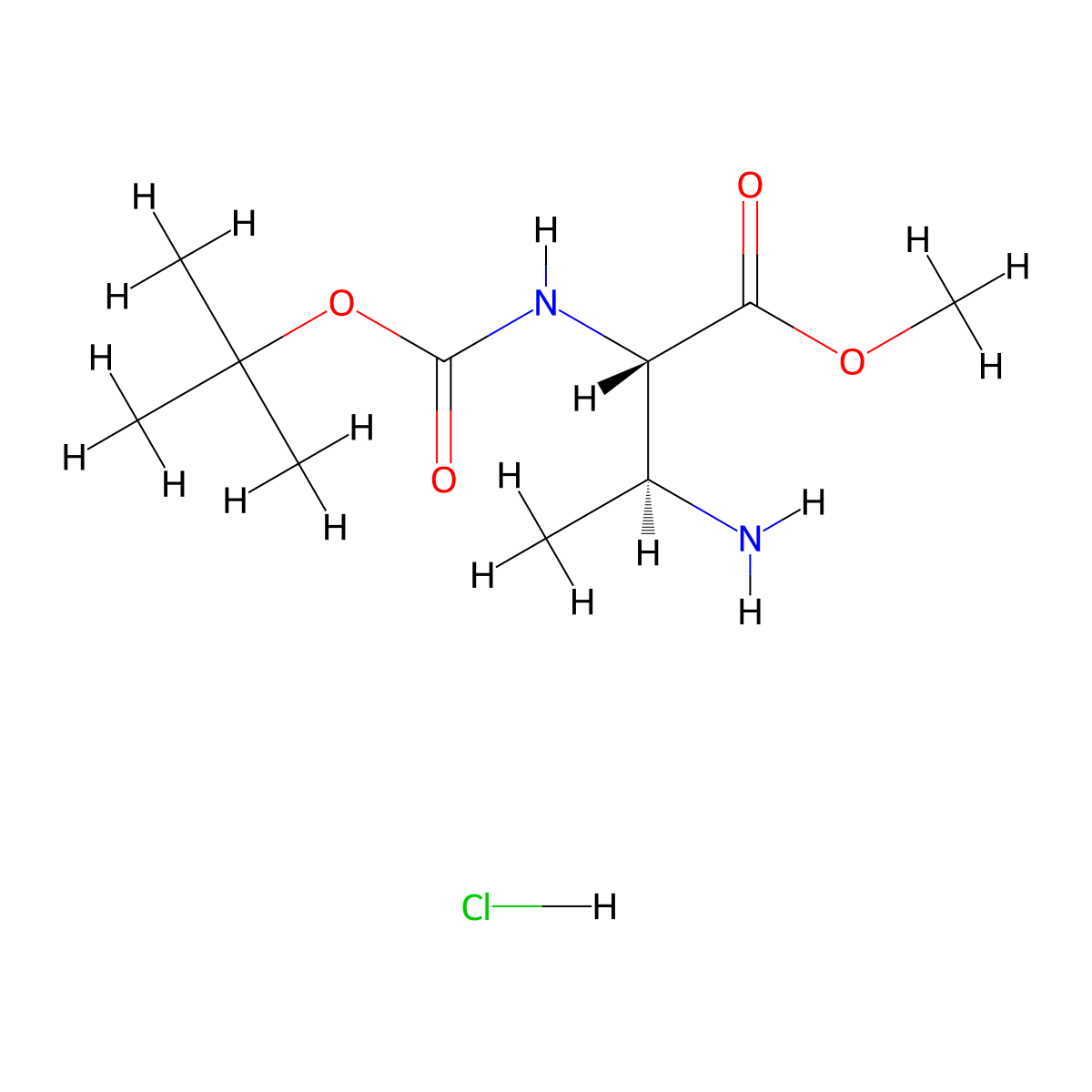 methyl (2S,3S)-3-amino-2-{[(tert-butoxy)carbonyl]amino}butanoate hydrochloride molecular structure, CAS 2679950-93-5