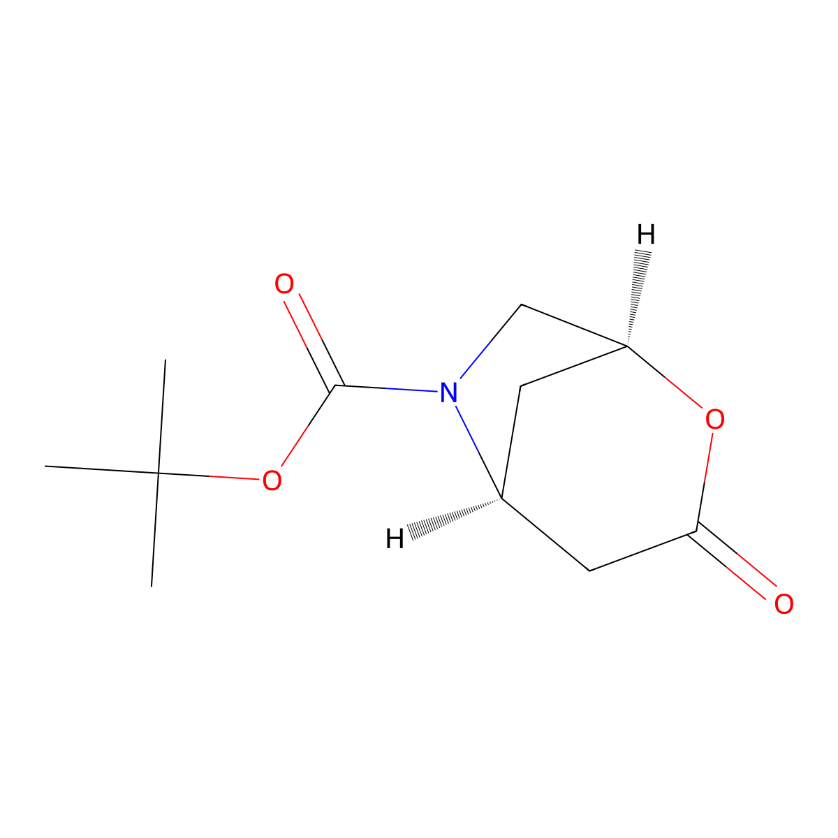 tert-butyl (1S,5S)-3-oxo-2-oxa-6-azabicyclo[3.2.1]octane-6-carboxylate molecular structure, CAS 2679950-95-7