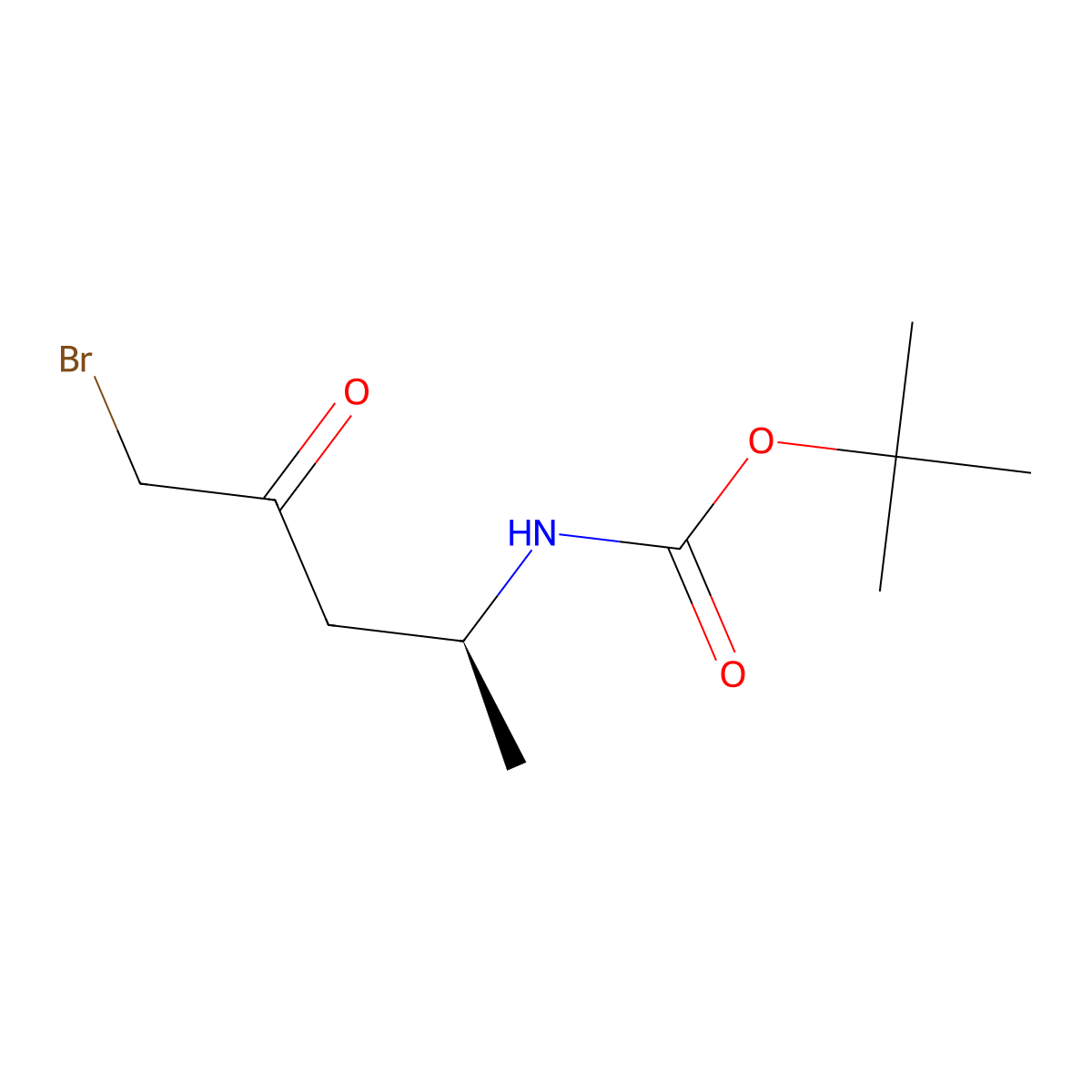 tert-butyl N-((2S)-5-bromo-4-oxopentan-2-yl)carbamate molecular structure, CAS 2679951-04-1