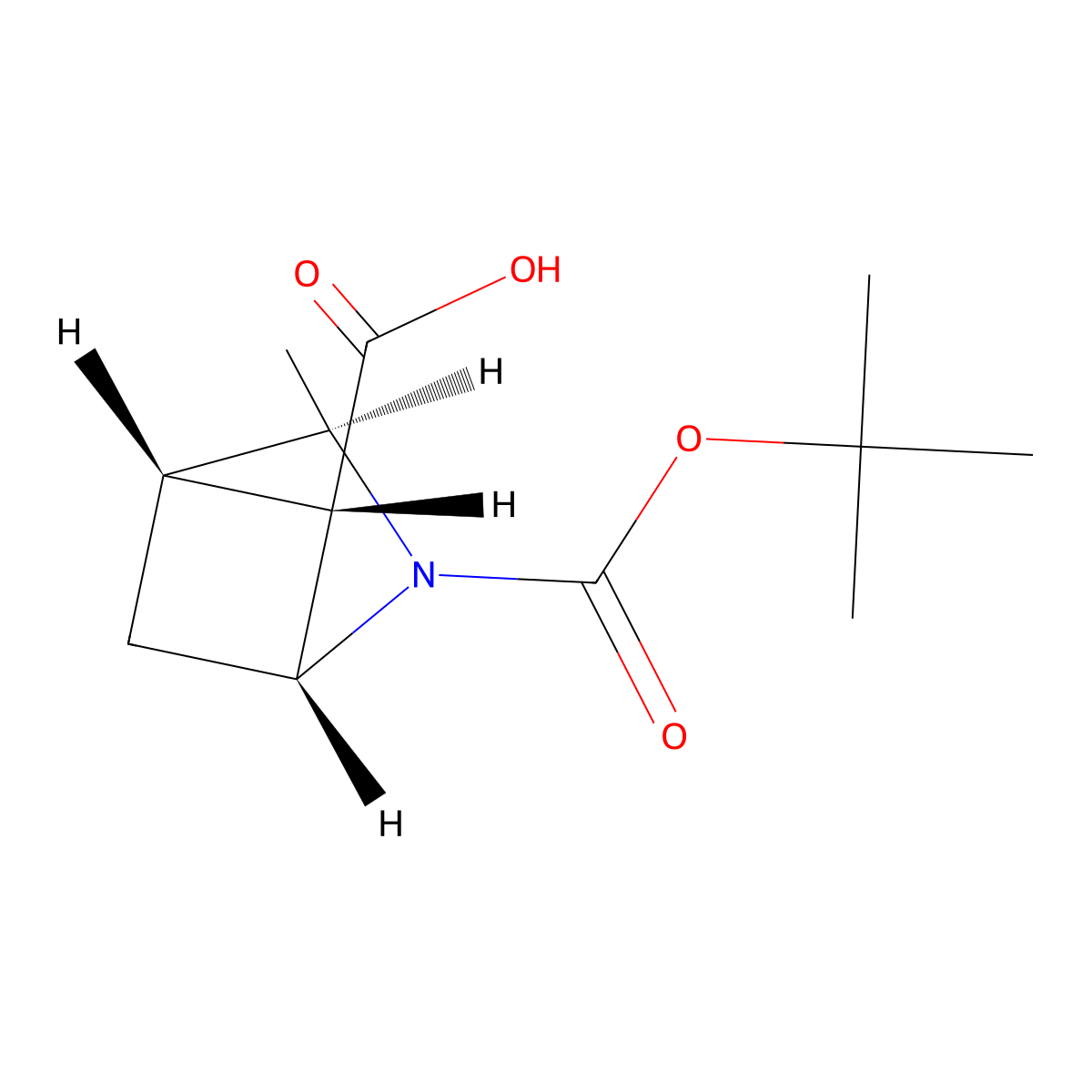 rac-(1R,3R,4S,5S)-2-[(tert-butoxy)carbonyl]-3-methyl-2-azabicyclo[2.1.1]hexane-5-carboxylic acid molecular structure, CAS 2679951-18-7
