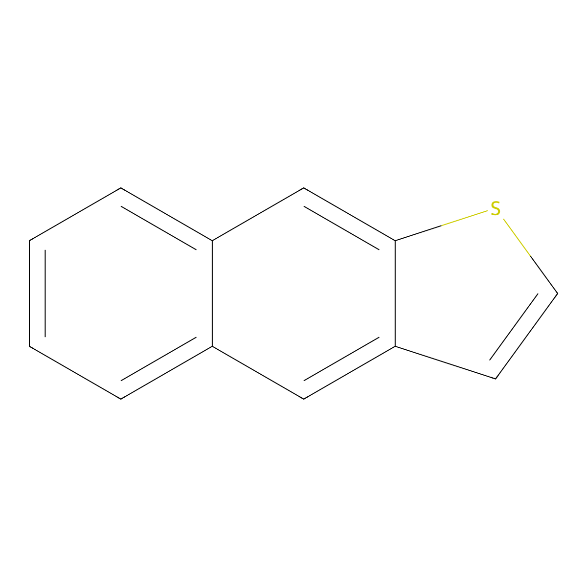 Naphtho(2,3-b)thiophene molecular structure, CAS 268-77-9