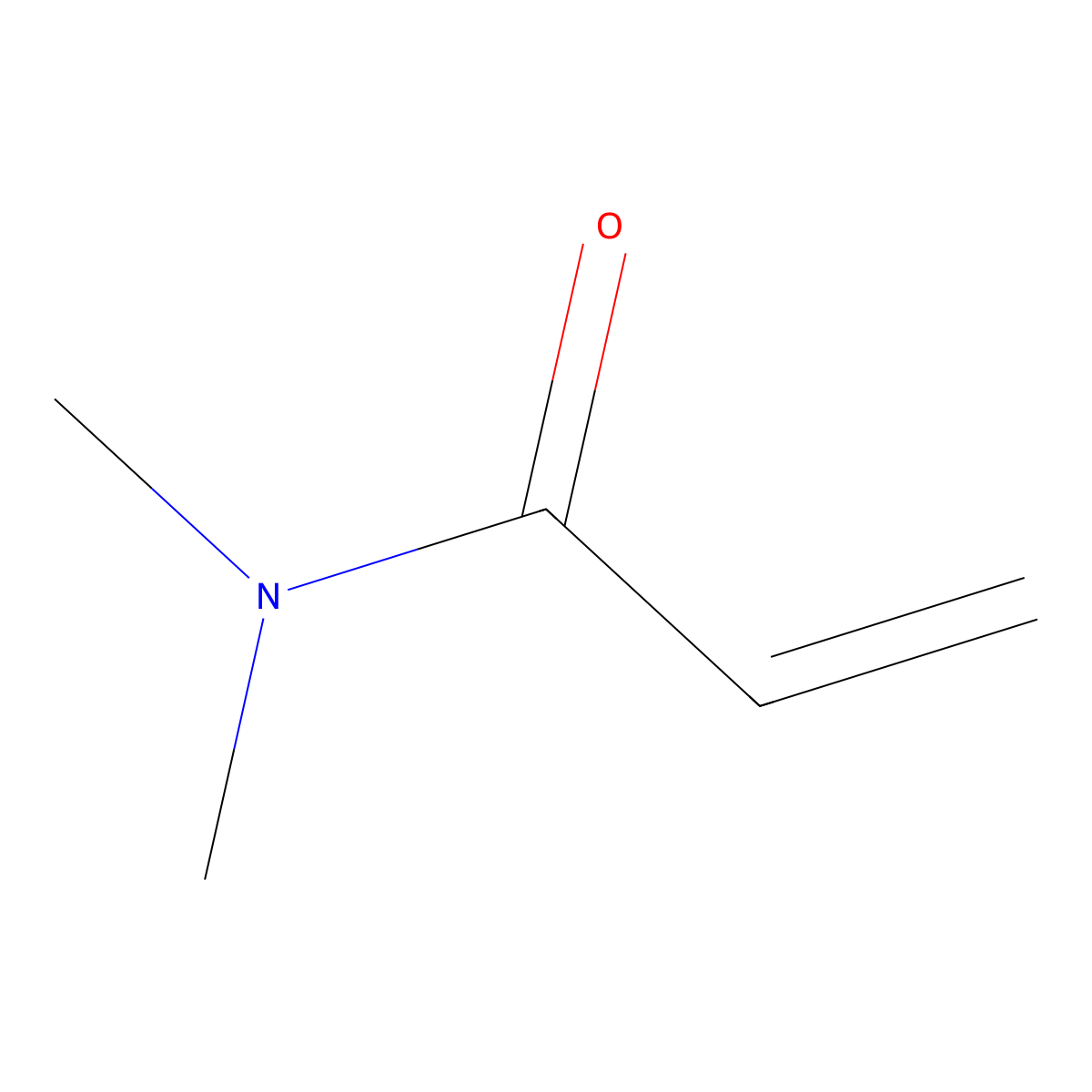 N,N-Dimethylacrylamide molecular structure, CAS 2680-03-7