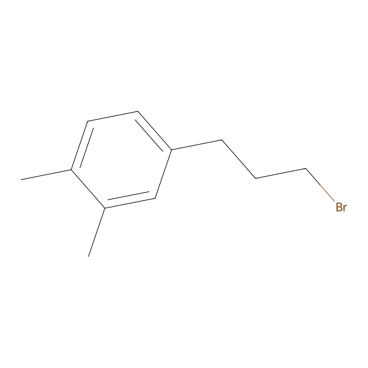 1-(3-Bromopropyl)-3,4-dimethylbenzene molecular structure, CAS 26801-19-4
