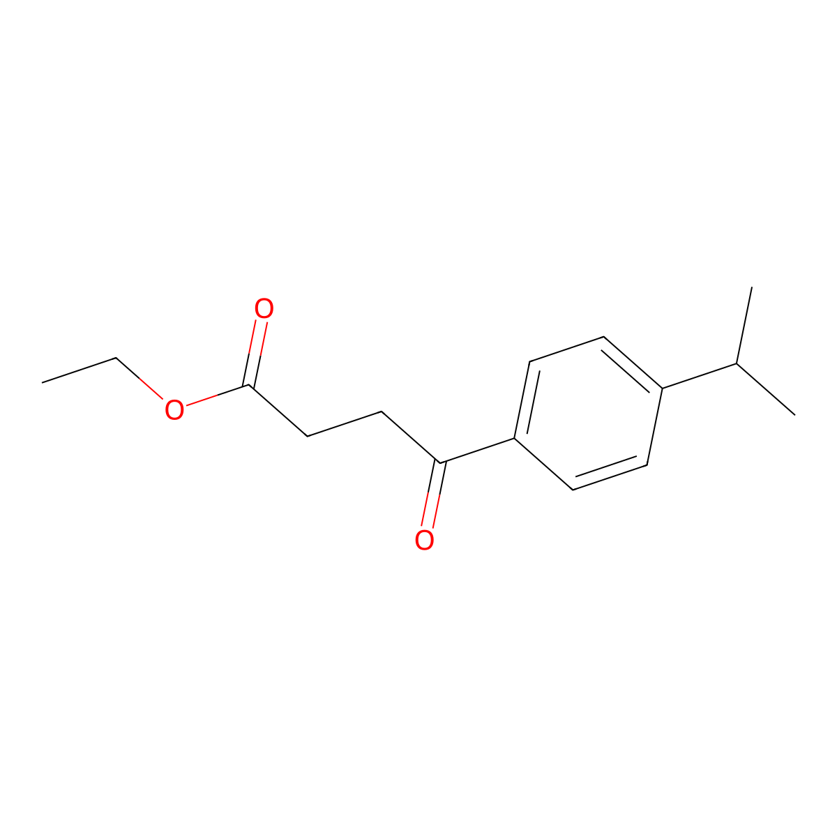 Ethyl 4-(4-isopropylphenyl)-4-oxobutyrate molecular structure, CAS 26803-60-1