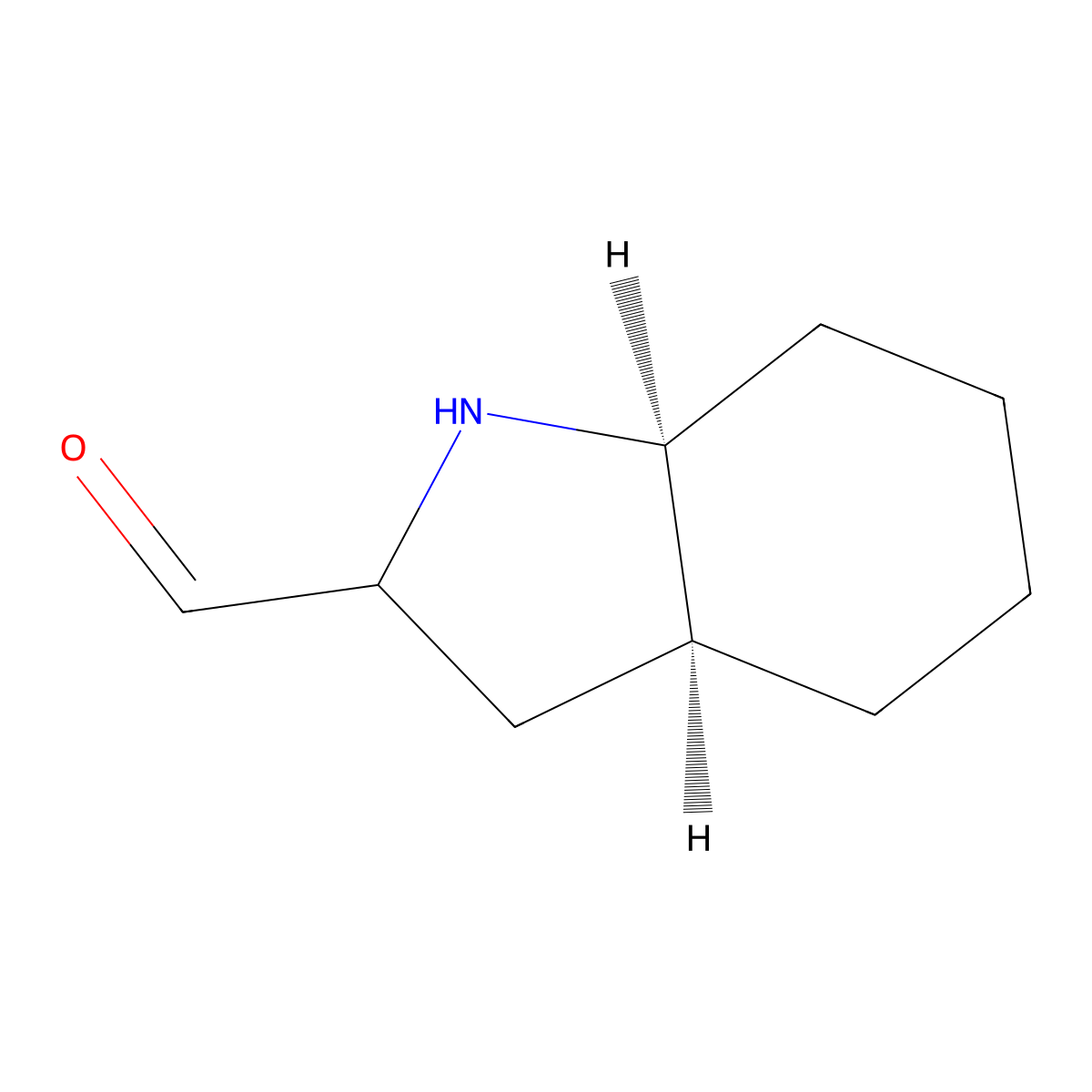 (3aS,7aS)-octahydro-1H-indole-2-carbaldehyde molecular structure, CAS 2680520-74-3