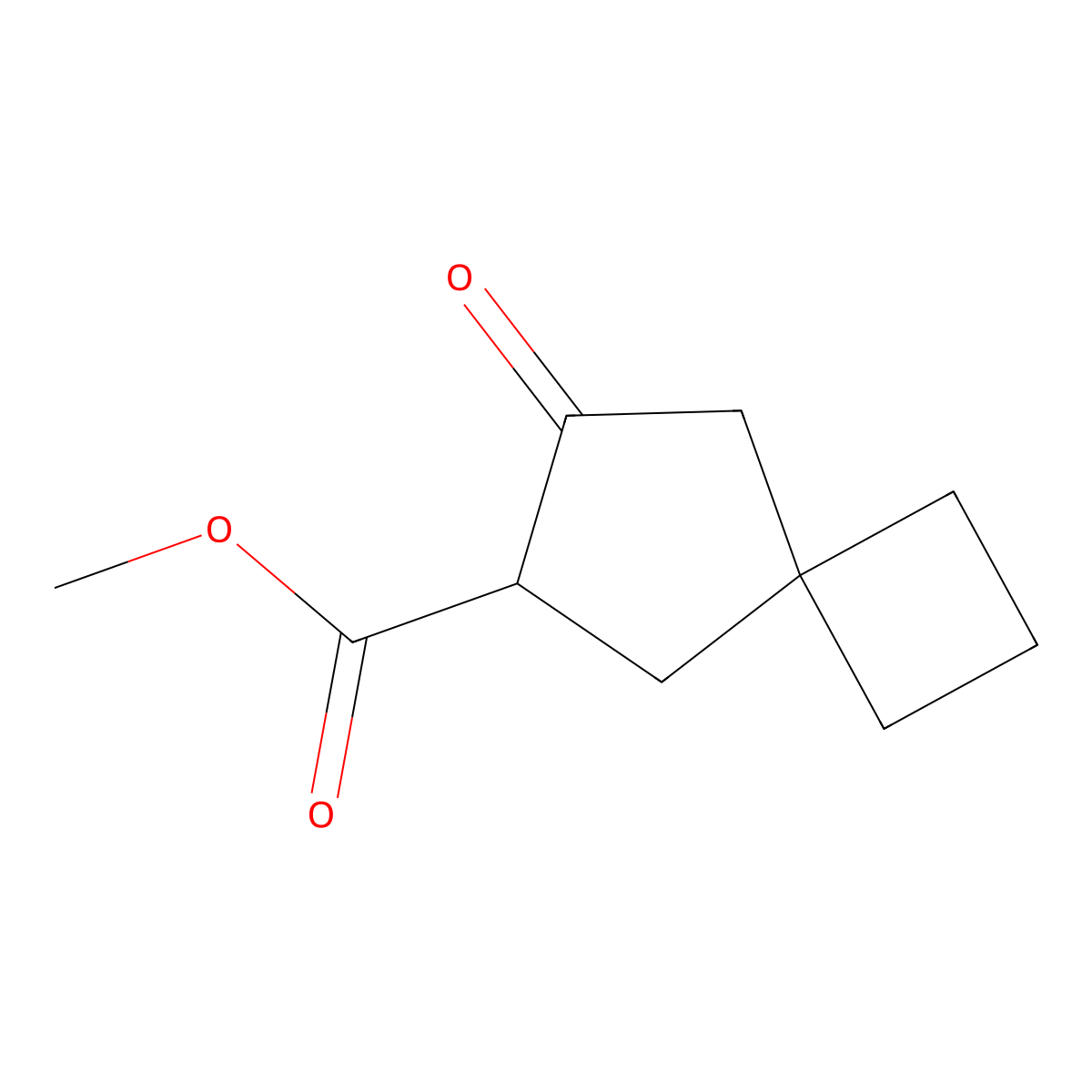 Methyl 7-oxospiro[3.4]octane-6-carboxylate molecular structure, CAS 2680527-78-8
