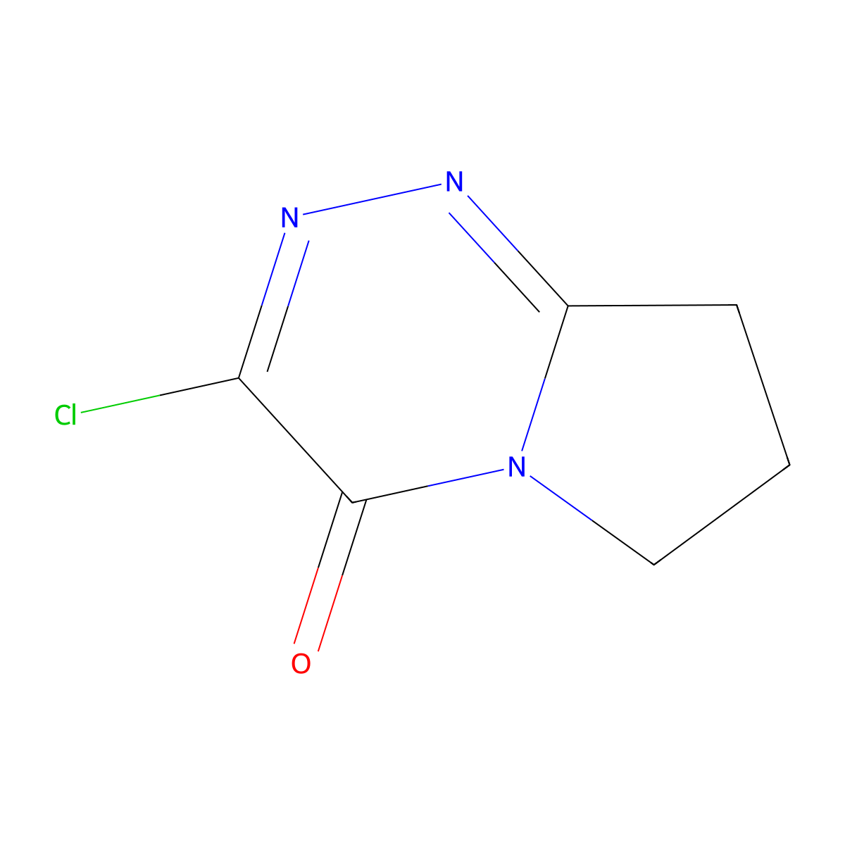 3-chloro-4H,6H,7H,8H-pyrrolo(2,1-c)(1,2,4)triazin-4-one molecular structure, CAS 2680527-82-4